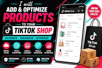 add and optimize products to your tiktok shop
