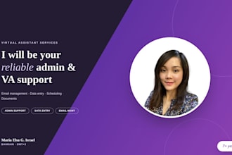 be your reliable admin and VA support