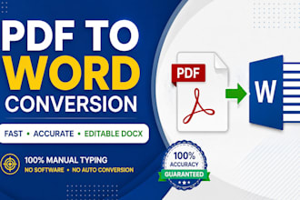 convert PDF to word manually with accurate formatting