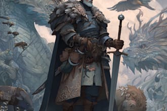 draw fantasy concept art character portrait illustration