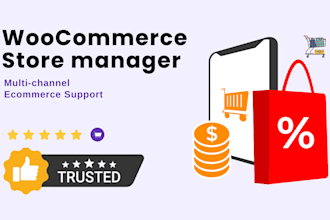 be your woocommerce store manager and multi channel ecommerce virtual assistant