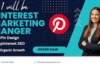 be your professional pinterest marketing mananger