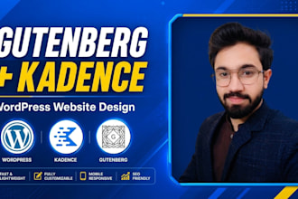 build a wordpress kadence website with gutenberg blocks