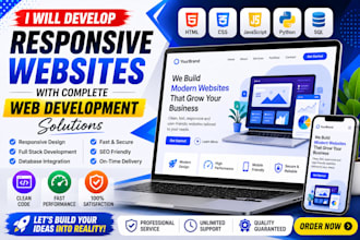 develop responsive websites with complete web development solutions