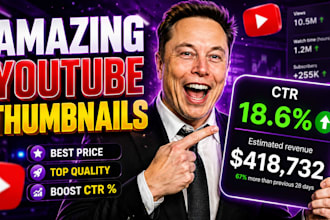 design high CTR cash cow youtube thumbnails