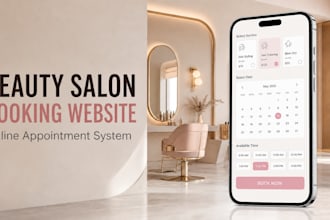 build a beauty salon appointment booking website