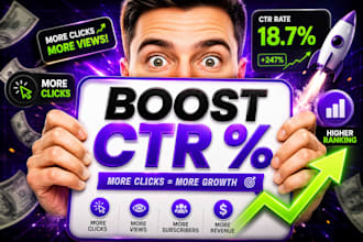 design high CTR youtube thumbnails