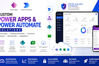 develop custom power apps and automate business processes with power automate
