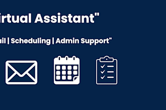 be your virtual assistant for admin and email support
