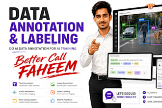 do ai data annotation, text, image, audio or video labeling for ai training
