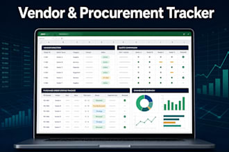 build a custom excel vendor and procurement tracking system