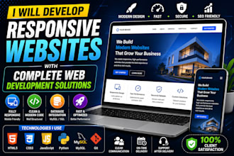 develop responsive websites with complete web development solutions