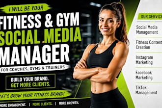 be your fitness coach gym personal trainer social media manager expert
