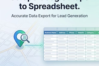 collect google maps data into a clean spreadsheet