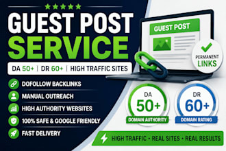 provide high quality guest posting and SEO outreach services
