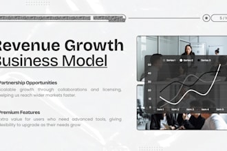 design your professional pitch deck and executive presentation