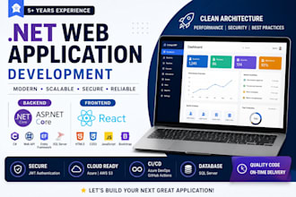 develop asp net core react  full stack projects