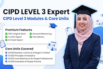 assist in cipd level 3 modules and core units