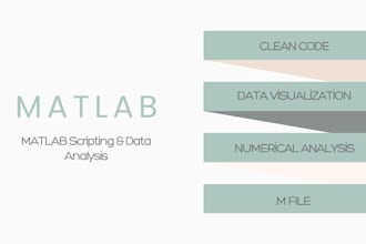 do professional matlab scripting and data analysis