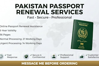 do pakistani passport renew services five year normal