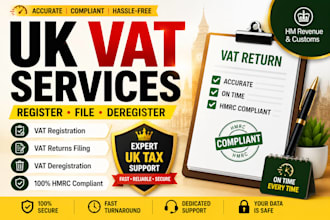 register or deregister UK vat and file vat returns