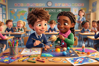 illustrate children story book illustration, children story, book illustration