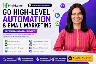 setup gohighlevel email automation, workflows and CRM