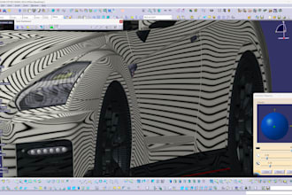 create a class 3d surface data for car and motorcycle parts