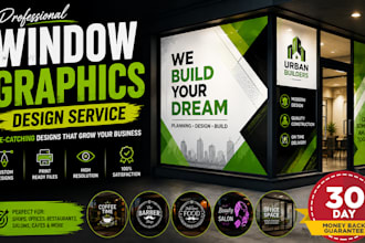 create custom window decal, vinyl and storefront graphics