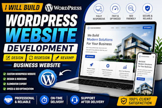 build wordpress website development, revamp, design, redesign business website