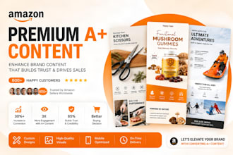 design amazon a plus content, amazon ebc and amazon product infographic