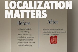localize your website or marketing into traditional chinese or english