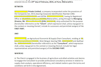 draft a professional consulting agreement