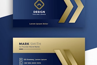 design a modern business card and logo for you