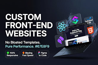 build a high performance, responsive custom coded website