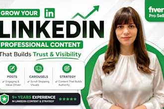 create linkedin content strategy, posts and personal branding