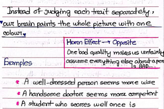 create aesthetic handwritten notes for study