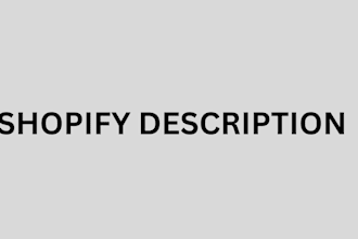 design shopify description yonda website seo