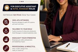 create professional hospitality resume, hotelier, chef CV