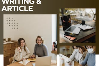 write SEO blog, content writing and article writing