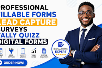 setup professional fillable forms lead capture surveys tally quizz digital forms