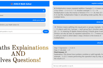 create ai website for maths education