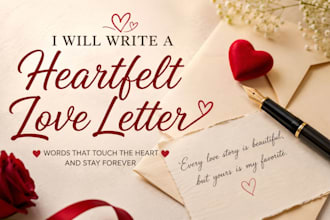 write emotional love letters, apology letters, and romantic messages