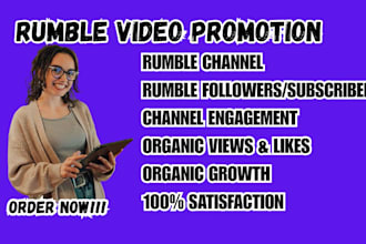 rumble video promotion, rumble channel