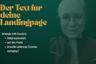 texte für deine deutschen landingpages, in deiner stimme