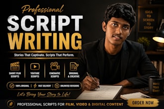 write a professional screenplay