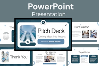 design improve powerpoint pitch deck presentation deck template