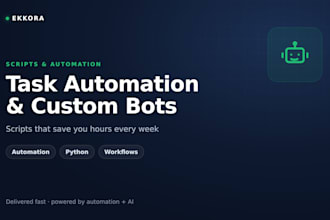 automate your repetitive tasks with a custom script or bot