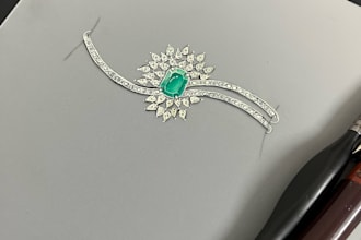 design custom hand drawn jewelry concepts