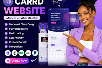 design carrd website, carrd landing page, redesign carrd website